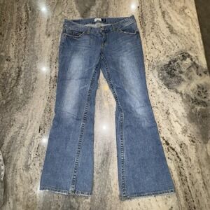 Y2K Aeropostale 34x29 Flare Jeans Low Rise Hailey 13/14 Short